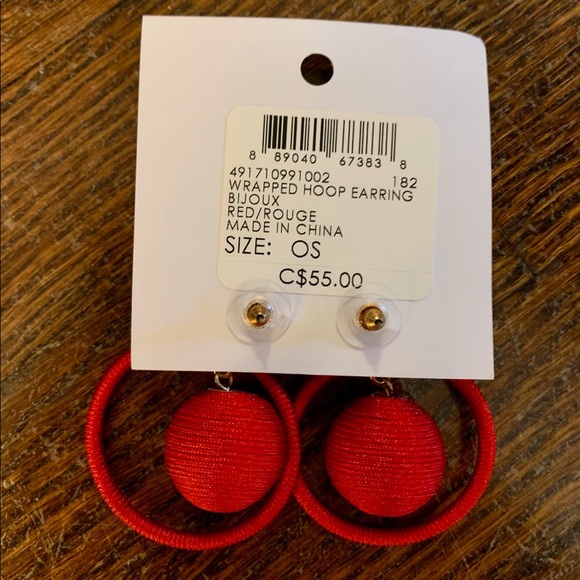 Club Monaco Red Earrings - Picture 3 of 3